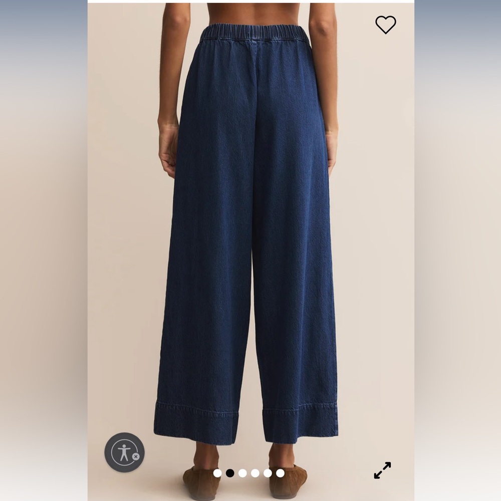 Z Supply Indigo Weston Luxe Soft Denim Pants - Picture 4 of 8